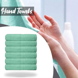 Casabella Premium Pack Of 6 Hand Towels 100% Cotton 500 Gsm - thumbnail 4