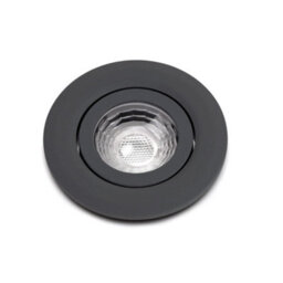 Graphite Grey 6W Led Downlight - 3K Warm White - Dimmable & Tilt Ip44 - Se Home - thumbnail 2