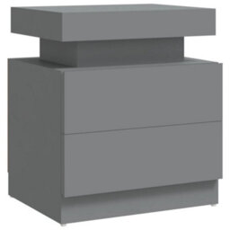 Berkfield Bedside Cabinet Grey 45X35X52 Cm Engineered Wood - thumbnail 2