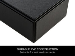 Corby of Windsor Corby Highland Hotel Collection Rectangular Tissue Box Holder In Black Pu Leather - thumbnail 4