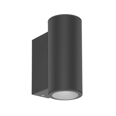 Luminosa Lighting Luminosa Lenta Gu10 Outdoor Up Down Wall Lamp Black 2Xgu10 Ip54