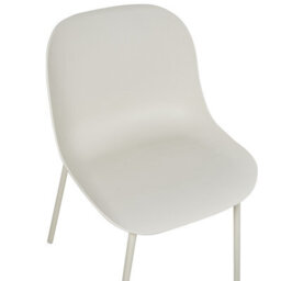 Wyld And Coco Set Of 2 Modern Dining Chairs Light Beige With Metal Legs - Compact, Easy-Care Seats - thumbnail 6