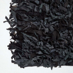 Homescapes Dallas Leather Shaggy Rug Black, 120 X 180 Cm - thumbnail 3