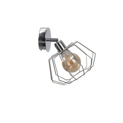 Luminosa Lighting Luminosa Luna Wall Lamp Silver, 25Cm, 1X E27