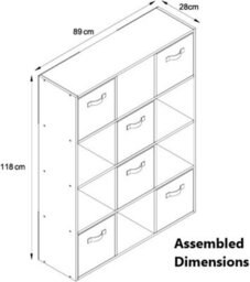 Spot On Dealz 12 Cube Storage Unit Book Case Wooden Storage Cabinets Book Shelf - thumbnail 5