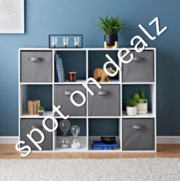 Spot On Dealz 12 Cube Storage Unit Book Case Wooden Storage Cabinets Book Shelf - thumbnail 4