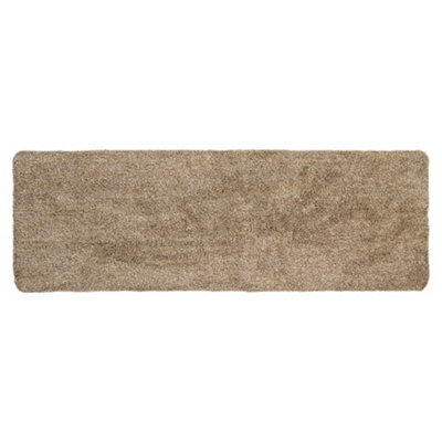 Jvl Kensington Machine Washable Cotton Runner Barrier Doormat, 50X150Cm, Brown - image 1