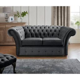 Chesterfield Beaumont 2 Seater Sofa Malta Slate 05 - thumbnail 1