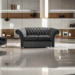 Chesterfield Beaumont 2 Seater Sofa Malta Slate 05 - thumbnail 3