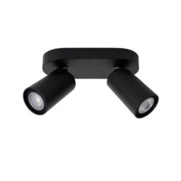 Lucide Xyrus Modern Twin Ceiling Spotlight - Led Dim To Warm - Gu10 - 2X5W 2200K/3000K - Black - thumbnail 3