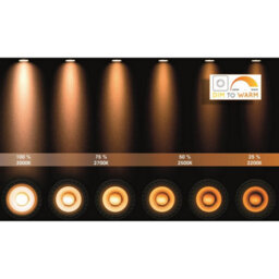 Lucide Xyrus Modern Twin Ceiling Spotlight - Led Dim To Warm - Gu10 - 2X5W 2200K/3000K - Black - thumbnail 6