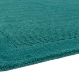 Teal Simple And Stylish Wool Handmade Modern Plain Rug For Living Room And Bedroom-200Cm X 290Cm - thumbnail 4