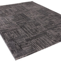 The Rug Edit Axel Scandi Grid Charcoal Living Room Rug - 200X275Cm - thumbnail 4