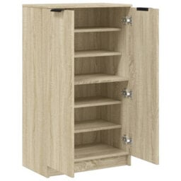Walplus Shoe Cabinet Sonoma Oak 59X35X100 Cm Engineered Wood - thumbnail 7