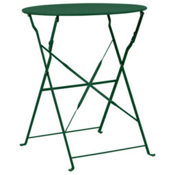 Beliani Bistro Set Folding Fiori Metal Dark Green - thumbnail 7