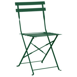 Beliani Bistro Set Folding Fiori Metal Dark Green - thumbnail 4