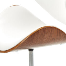 Beliani Desk Chair Rotterdam Faux Leather White - thumbnail 7