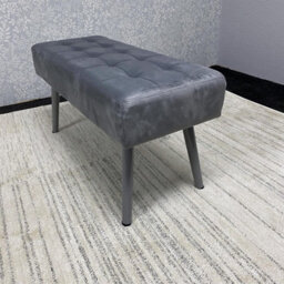 Kosy Koala Grey Velvet Padded Dining Bench With Metal Legs 90 Cm Length, Dining Room Furniture - thumbnail 5