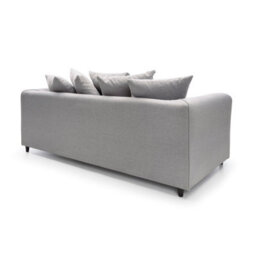 Abakus Direct Darcy 3 Seater Sofa In Light Grey Linen Fabric - thumbnail 3