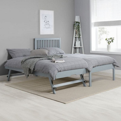 Buxton Grey Wooden Guest Bed Frame - 3Ft Single - image 1