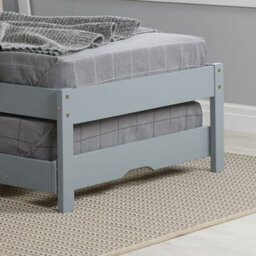 Buxton Grey Wooden Guest Bed Frame - 3Ft Single - thumbnail 6
