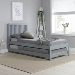 Buxton Grey Wooden Guest Bed Frame - 3Ft Single - thumbnail 2