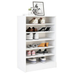 Walplus Shoe Cabinet White 60X35X92 Cm Engineered Wood - thumbnail 4