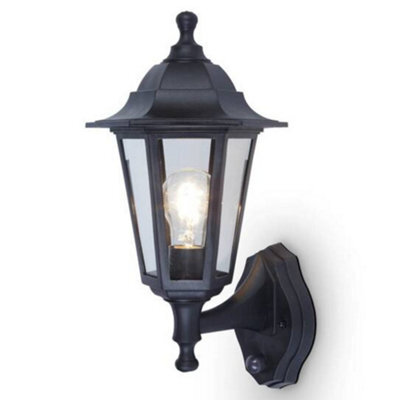 Lutec 5112605346 Coastal Outdoor Vintage Coach Up And Down Lantern Wall Light - Black