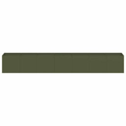 Berkfield Planter Olive Green 280X40X40 Cm Cold-Rolled Steel - thumbnail 4