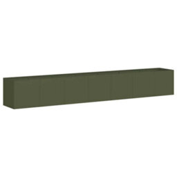 Berkfield Planter Olive Green 280X40X40 Cm Cold-Rolled Steel - thumbnail 2