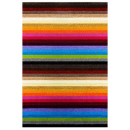 The Rugs Alya Collection Washable Rugs & Runners Striped Design In Multicolour   117M - thumbnail 1