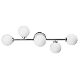 Wyld and Coco Five-Light Double-Arm Wall Lamp Silver - Adjustable Metal Iron Fixture For Living Room Dining Bedroom - thumbnail 4