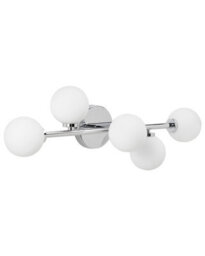Wyld and Coco Five-Light Double-Arm Wall Lamp Silver - Adjustable Metal Iron Fixture For Living Room Dining Bedroom - thumbnail 2