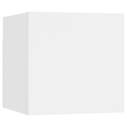 Berkfield 6 Piece Tv Cabinet Set White Engineered Wood - thumbnail 5