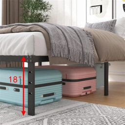 Strong Single Double King Bed 3Ft Metal Bed Frame Bedroom Furniture - thumbnail 6