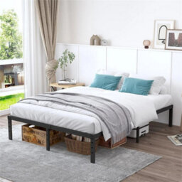 Strong Single Double King Bed 3Ft Metal Bed Frame Bedroom Furniture - thumbnail 5