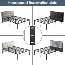 Strong Single Double King Bed 3Ft Metal Bed Frame Bedroom Furniture - thumbnail 3