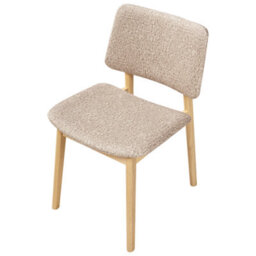Beliani Set Of 2 Dining Chairs Blane Boucle Light Brown/ Taupe - thumbnail 8