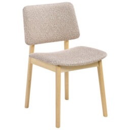 Beliani Set Of 2 Dining Chairs Blane Boucle Light Brown/ Taupe - thumbnail 5
