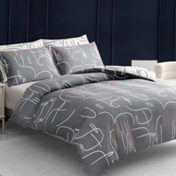 Lazzaro Ultrasoft Brushed Microfiber Single Duvet Cover Set Hypoallergenic Breathable Design With Secure Zipper Closure - thumbnail 1