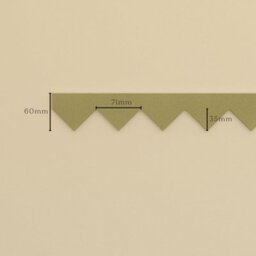 (Pack Of 5) Large Zigzag Trims - 1M Long - Wall And Shelf Edging Mdf Wood - (By Trims & Co.) - thumbnail 2