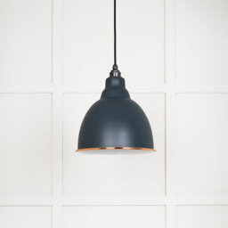 From the Anvil White Gloss Brindley Pendant In Soot - thumbnail 3