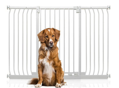 Bettacare Extra Tall Elite Dog Gate, 143Cm - 152Cm, Matt White, Extra Tall 96.8Cm In Height, Pressure Fit Pet Gate - image 1