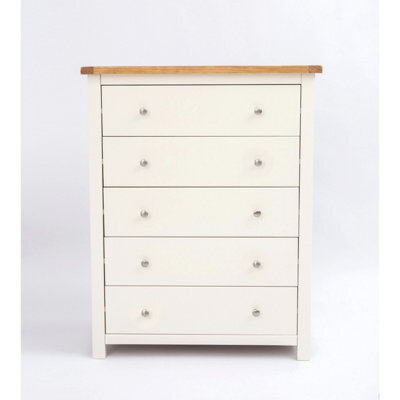 Cabinet Bits Maggiori 5 Drawer Chest Of Drawers Chrome Knob - image 1