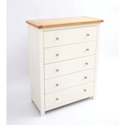 Cabinet Bits Maggiori 5 Drawer Chest Of Drawers Chrome Knob - thumbnail 3