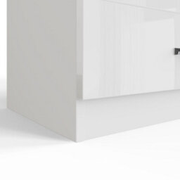 Fwstyle Chilton White Gloss 8 Drawer Chest Of Drawers (H)73.5Cm (W) 104Cm (D) 40Cm - thumbnail 8