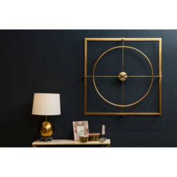 Orsina Unique Cross Hair Design Metal Wall Clock, Easy To Read Minimal Hands Big Clock On Wall, Kitchen Clock - thumbnail 3