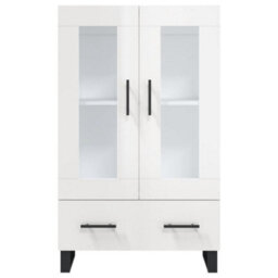 Berkfield Highboard High Gloss White 69.5X31X115 Cm Engineered Wood - thumbnail 6