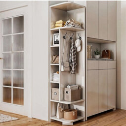 Tall Wide Wooden 7 Cube Bookcase Shelving Display Storage Unit Cabinet Shelves - thumbnail 3