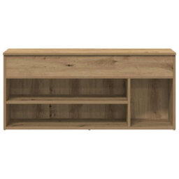 Vidaxl Shoe Bench Artisan Oak 102X30.5X45 Cm Engineered Wood - thumbnail 4
